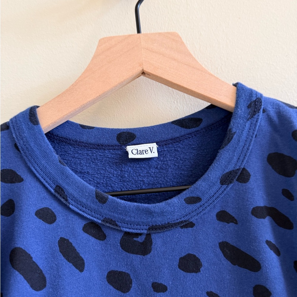 Clare V marine jag puff sleeve tee size small EUC - Picture 4 of 7
